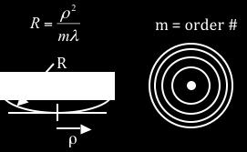 8.1.3 Newton s Rings n A Fizeau interferometer can also be used to measure radius of curvature of a surface.