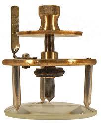 8.1.1 Spherometer A spherometer measures the sag of a surface with great precision.