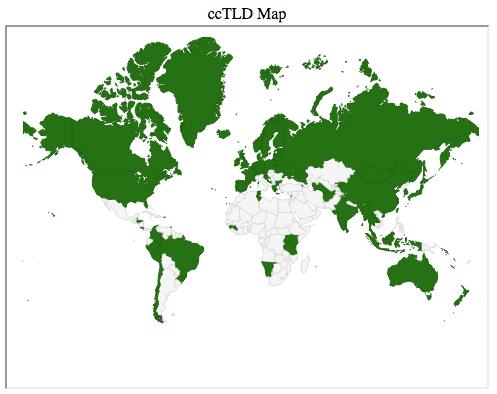 DNSSEC cctld Map