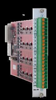 The special input circuitry of the binary inputs is designed for operation with voltages between 24 and 300 V.