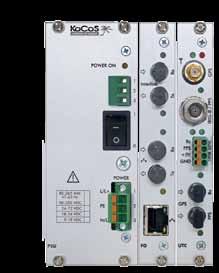 Examples of possible device configurations Main power supply unit Redundant power supply unit Optical interfaces GPS/ DCF 77/ IRIG-B / Pulse Main CPU Relay outputs 1...8 9...16 17...24 25.