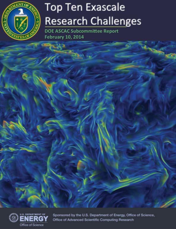Challenges for Advancing or for Exascale DoE ASCAC Subcommittee Report Feb 2014 1. Energy Efficiency 2. Interconnect Technology 3. Memory Technology 4. Scalable System Software 5.