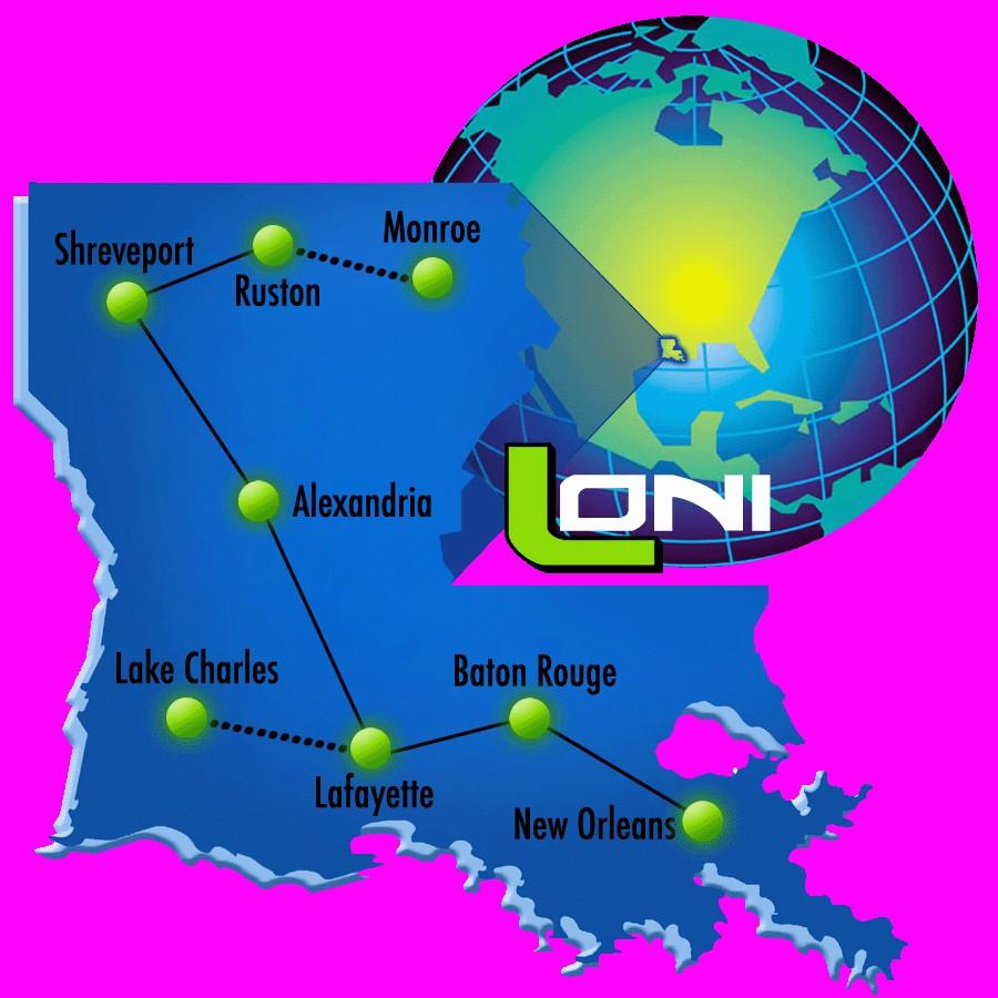 What is LONI LONI Base A state of the art fiber optics network that runs