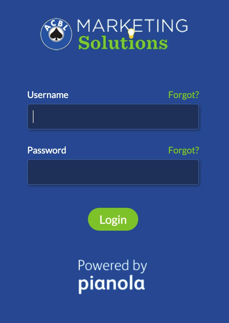 Logging into the system From the login screen, put in your chosen username and password (you selected these when you registered an