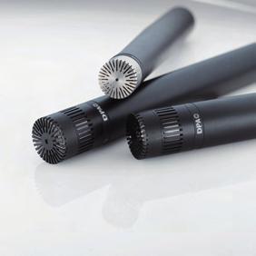 These miniature mics show exceedingly true omnidirectionality. Because of their size, they have a neutral character and a rounded present sound with a highly natural response.