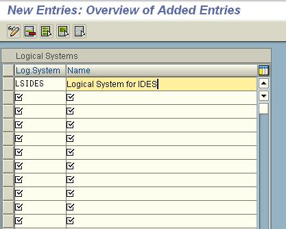 While saving the Logical System SAP will prompt for Work Bench Request as shown below to create click on new button as shown in