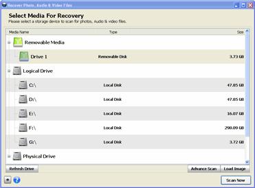 Recovering Files Stellar Phoenix Photo Recovery can recover all media files of supported file formats.