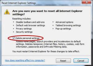 Close and reopen Internet Explorer. 10.