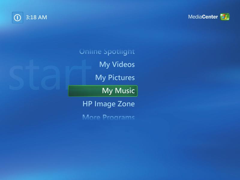 Playig Music Files The My Music area i Media Ceter is a great way to play, orgaize, ad back up your music files. My Music is desiged to work with the Widows Media Player program.