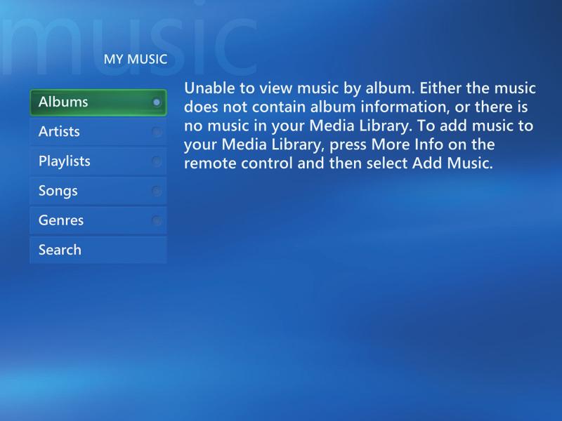 Usig supported music file types For more iformatio about music file formats, use Widows Media Player Help ad Media Ceter Help. Oly supported audio file types are displayed i the My Music widow.