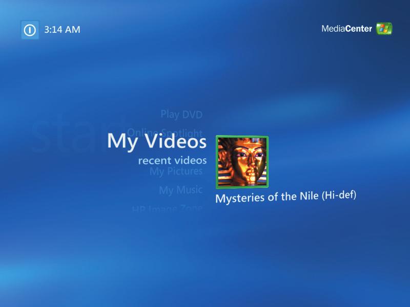 Playig Videos The My Videos widow i Media Ceter makes it easy to play home video files you created or video files you dowloaded from the Iteret.