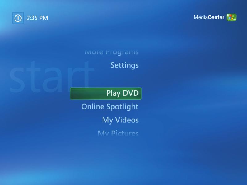 Playig DVDs Watchig DVDs i Media Ceter allows you to cotrol the playback with your remote cotrol.
