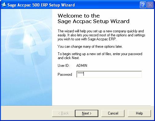 Run the Setup Wizard Check installation To ensure that the Setup Wizard creates an accurate chart of accounts, check that there are no matching account numbers if you are merging a set of accounts