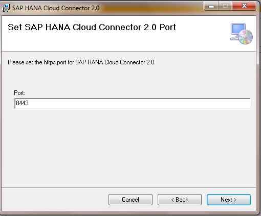 Specify the secure port to use for the Cloud Connector.