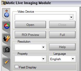 To begin, open the Motic Images Software.