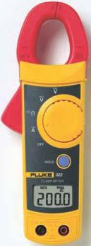 320 Series Clamp Meters Big features, small package The Fluke 321 and 322 are designed to verify the presence of load current, ac voltage and continuity of circuits, switches, fuses and contacts.