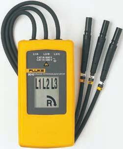 9040/9062 Phase Rotation Indicators Take the guess work out of phase/motor rotation measurements Fluke 9040 The Fluke 9040 is effective for measuring phase rotation in all areas where three-phase