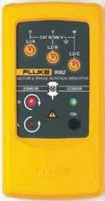 The Fluke 9040 is a rotary field indicator and can provide clear indication of the 3 phase via an LCD display and the phase rotation direction to determine correct connections.