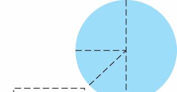 Figure 8-29 A circle fill area, showing the quadrant and octant sections that are outside the clipping-window boundaries.