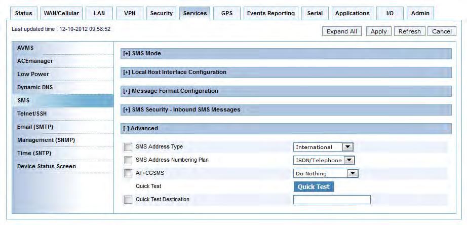 Services Configuration Using the Default SMS Password You can use the default SMS password (last 4 characters of either the SIM ID number for SIM-based devices, or the ESN for devices without a SIM)