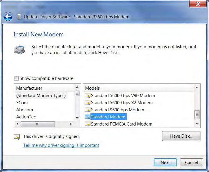 21. Select Let me pick from a list of device drivers on my computer.