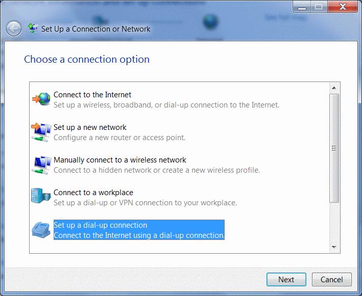 ALEOS 4.3.3 Configuration User Guide Figure A-17: Set up a Connection or Network 3.