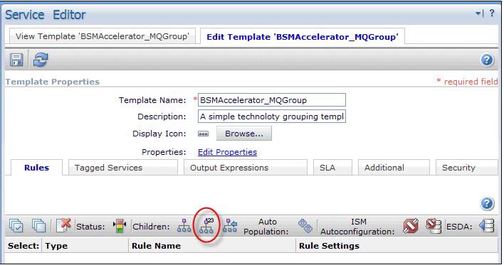 Figure 18. Creating the DirectChildEentStatus dependency rule 3. Now create a Numeric Dependency Rule by clicking the button shown in the following figure: Figure 19.
