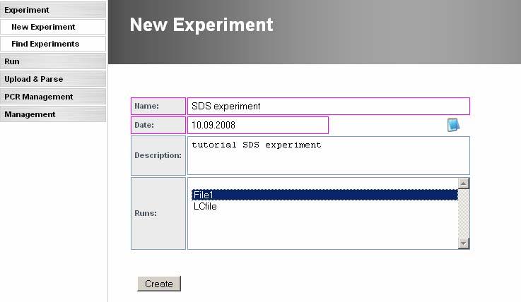 12 Experiment Since the upcoming steps are the same for the SDS and the LC files, only the SDS run is considered in the next steps.
