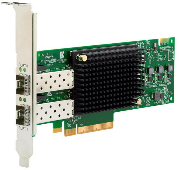 Emulex Gen 6 HBAs Emulex Gen 6 HBAs deliver 2x greater bandwidth than the previous generation 12,800MBps (2 ports, 32G, full duplex) as well as less than half the latency and over 1.