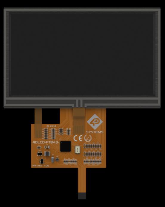 All software support for the 4DLCD-FT843 Display is provided directly from FTDI. FTDI also write and supply the libraries and demos for this shield/display combo.