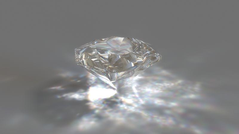 Ultra high refractive objects like Diamonds or Crystals bend light so much that it actually splits up the spectrum.