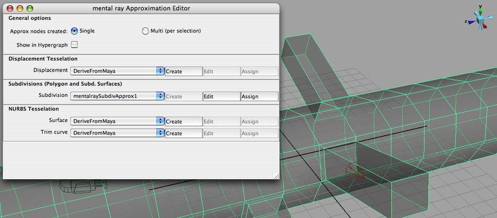 Approximation Editor Before we set-up GI lighting let s take quick look at mental ray s approximation editor.