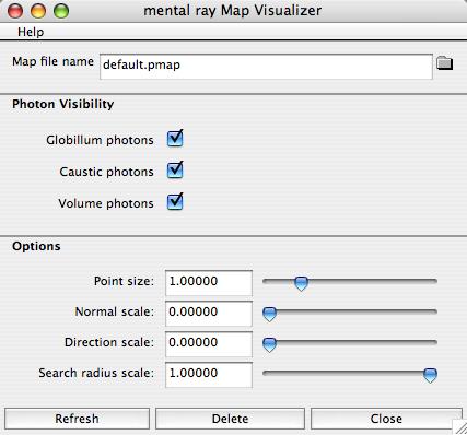 You can customize some of these display settings by going to Window -> Rendering Editors -> mental ray -> Map Visualizer.