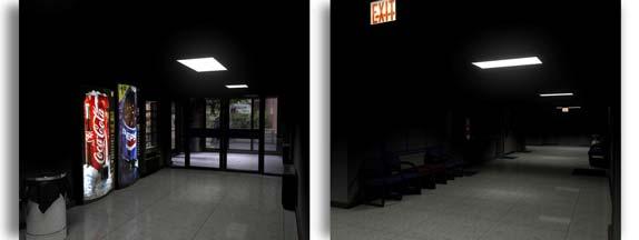 Figure 5 Render with Basic Lighting The next step in the typical lighting scenario is to try and simulate the bouncing light by adding more direct light sources oriented to mimic the paths of bounced