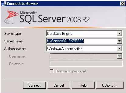Download and install SQL Express with Advanced services Configuring SQL Express after installation NOTE: If the Microsoft SQL Server is not already installed, follow these procedures to download and