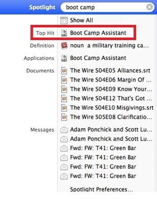 Installing Windows on Mac Running Boot Camp Assistant Go to the