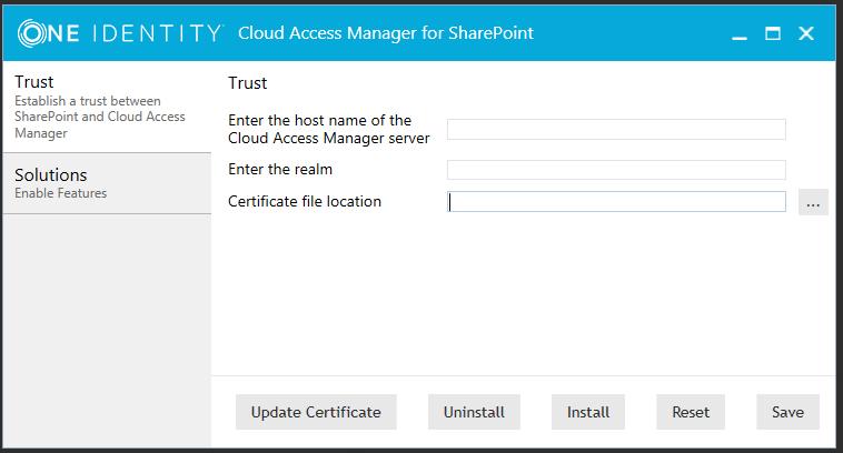 Installing Cloud Access Manager for SharePoint To install Cloud Access Manager for SharePoint 1.
