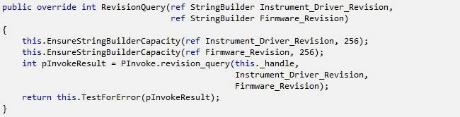 If the strings transferred to this function in a C application are too short, it can result in difficult-to-find errors or system crashes.