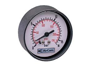 accuracy range number number B mm K: capsule tube % FS bar /mbar G 1 8 M/G 1 4 Pressure gauge, round male thread on central back MA MA 23 R 4,0 0 4 MA2301-04 MA23M-04 11,00,0 0 6