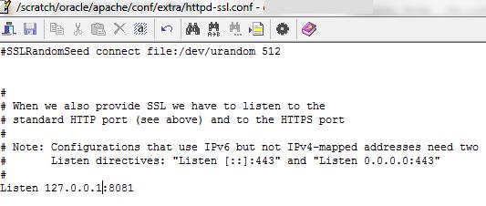 NOTE: This is the https port and not for http 3. Obtain a certificate from CA or create a self signed certificate using openssl a.