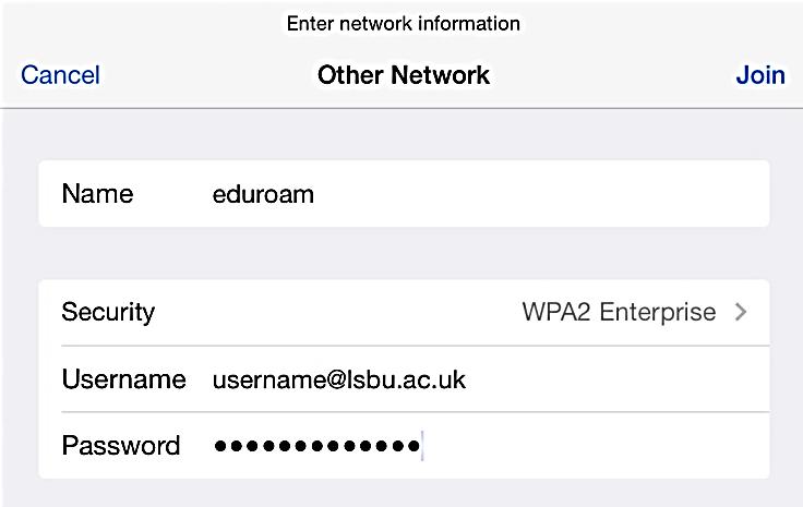 Select WPA2 Enterprise. 7. Tap Other Networks. 8.