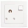 neon AC240 2 gang BS double pole switched 13A AC240-S socket