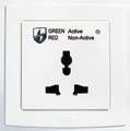 double pole 45A(swith) AC118-S switch with LED and 13A(socket