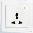 10A AC222-S switched socket outlet AC220 BS single pole round
