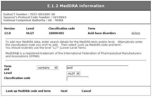 Fig. 65 MedDRA Information MedDRA data added 9.