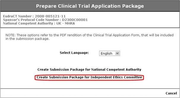 Fig. 112 Clinical Trial Application Package Zip file open 6. Alternatively, simply click the Save to Disc radio button and click OK.