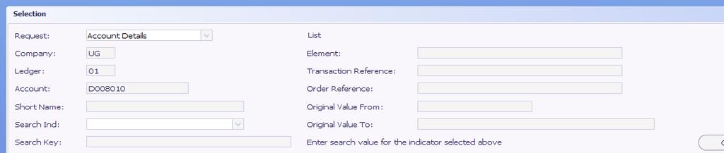Customer Enquiry Facilities exist to enquire at customer account level showing all transactions in an account.
