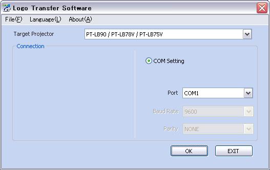 Connect via SERIAL (RS-232C) (cont.) <Fig.2> 1 2 3 5 9 8 1 SYSTEM menu File Exit End this software. Language English You can change the display language of the software to English.