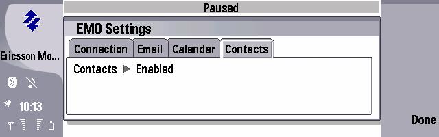 3.1.3 Calendar Settings On the Calendar tab, you find the following settings: Figure 20. Calendar Settings! Calendar defines if calendar data is kept synchronized with the calendar on your mail server and vice versa.