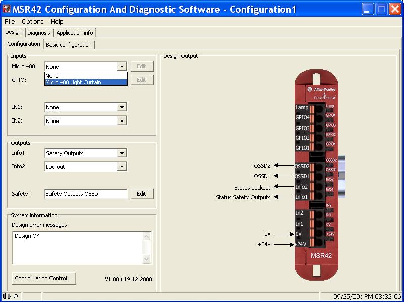 Product Integration Chapter 1 Configure the MSR42 Safety Relay 1.